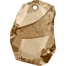 Swarovski 6191 Divine Rock 19mm Crystal Golden Shadow (001GSHA) - Çok Kesimli Parlak Altın Kolye Ucu