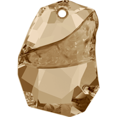 Swarovski 6191 Divine Rock 19mm Crystal Golden Shadow (001GSHA) - Çok Kesimli Parlak Altın Kolye Ucu