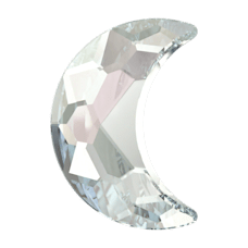 2813 8x5,5mm Light Azore Moonlight (361)   F - Hilal Şeklinde Açık Mavi Kristal Taş