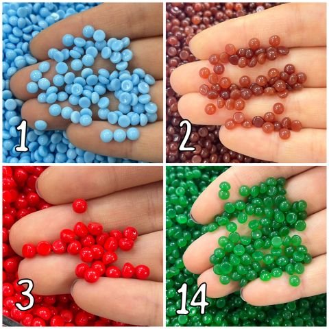 Kapşon Taş 4,5mm Yuvarlak - 500 veya 1000 Adet - Renk Seçenekleri Mevcuttur