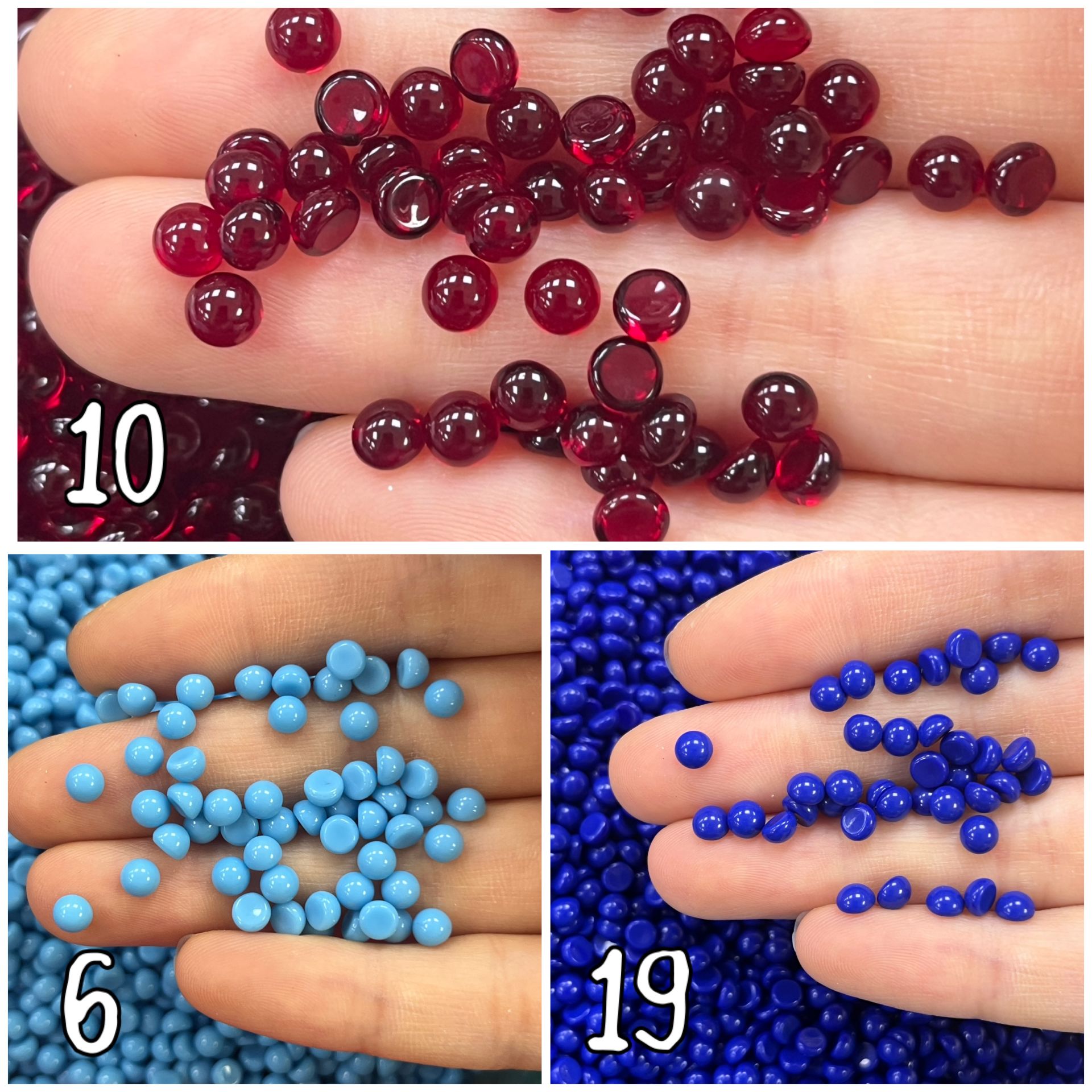 Kapşon Taş 4,5mm Yuvarlak - 500 veya 1000 Adet - Renk Seçenekleri Mevcuttur