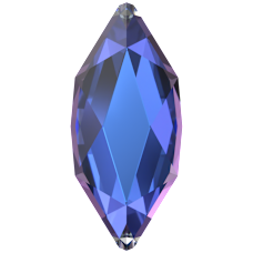 Swarovski 2201 Marquise 4x1,8mm Crystal Heilotrope (001HEL) F - İnce Mekik Şekilli Mor Mavi Mini Kristal Taş