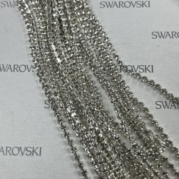 Zincir Cuphain SS6,5 Crystal Beyaz Kaplama - 12,50 metre