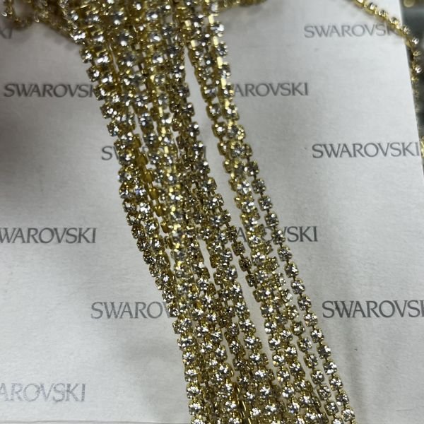 Zincir Cupchain SS6,5 Crystal Altın Kaplama - 12,50 Metrelik Paket