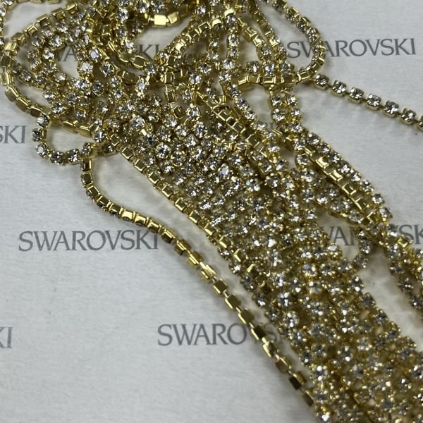 Zincir Cupchain SS6,5 Crystal Altın Kaplama - 12,50 Metrelik Paket