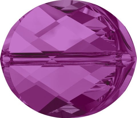 Swarovski 5050 Oval Boncuk 14x10mm Fuchsia (502) - Koyu Pembe Renkli Boncuk
