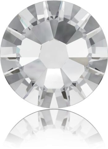 Swarovski 2058 Altı Düz SS8 Crystal (001) - Yuvarlak Beyaz Rengi Kristal Taş