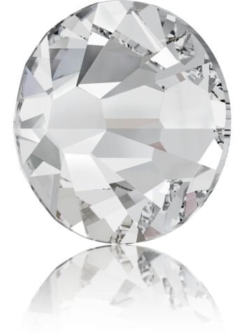 Swarovski 2058 Altı Düz SS8 Crystal (001) - Yuvarlak Beyaz Rengi Kristal Taş