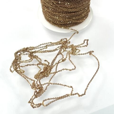 Ham İnce Zincir 30 Force Kaplamasız - 90 Metrelik Rulo