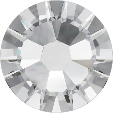 Swarovski 2058 Altı Düz SS9 Crystal (001) - Yuvarlak Beyaz Rengi Kristal Taş