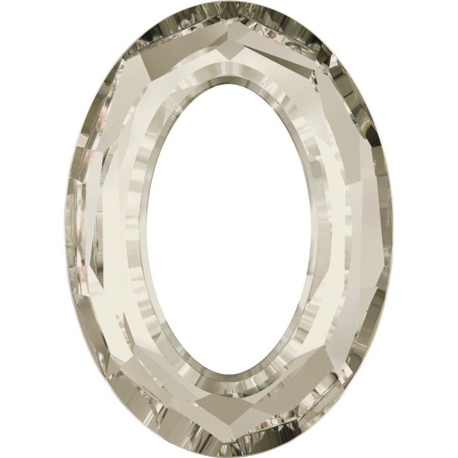 4137 15x11mm Crystal Silver Shade (001SSHA) Parlak Gri Foyasız