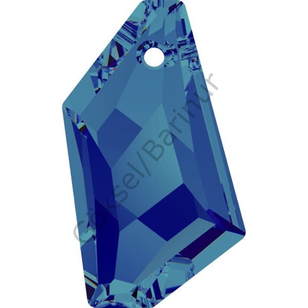 6670 24mm Crystal Bermuda Blue (001BBL) - Lacivert De-Art Kolye Ucu
