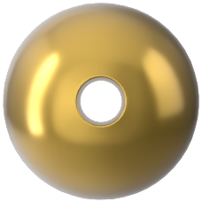 Swarovski 5810 İnci 8mm Crystal Royal Gold Pearl (001 2034) - Doygun Altın Renkte Kristal İnci Boncuk