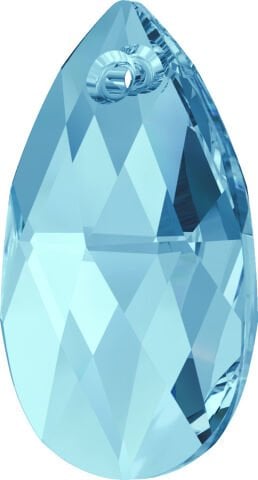 Swarovski 6106 Damla 16mm Aquamarine (202) - Mavi Kolye Ucu