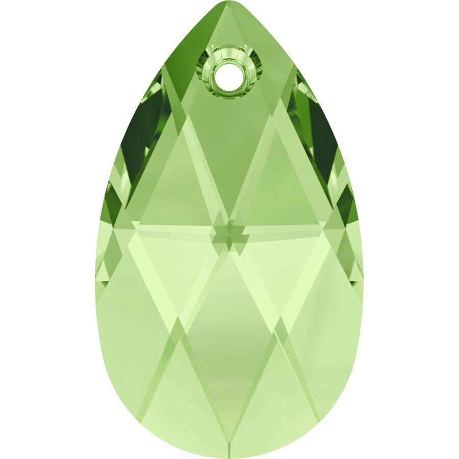 Swarovski 6106 Damla 16mm Peridot (214) - Su Yeşili Kolye Ucu