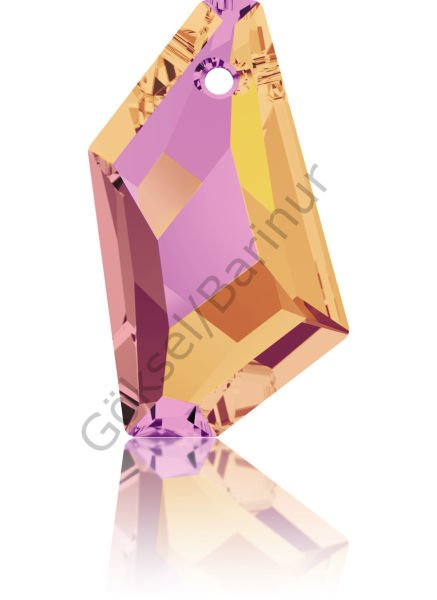 6670 18mm Crystal Astral Pink (001API) - Pembe Turuncu Kristal Kolye Ucu