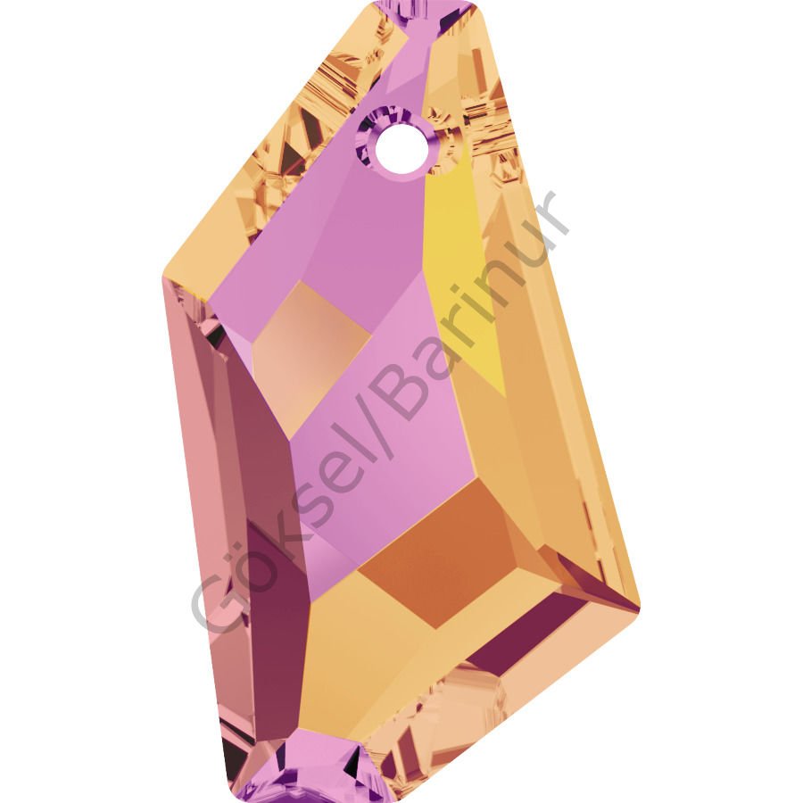 6670 18mm Crystal Astral Pink (001API) - Pembe Turuncu Kristal Kolye Ucu