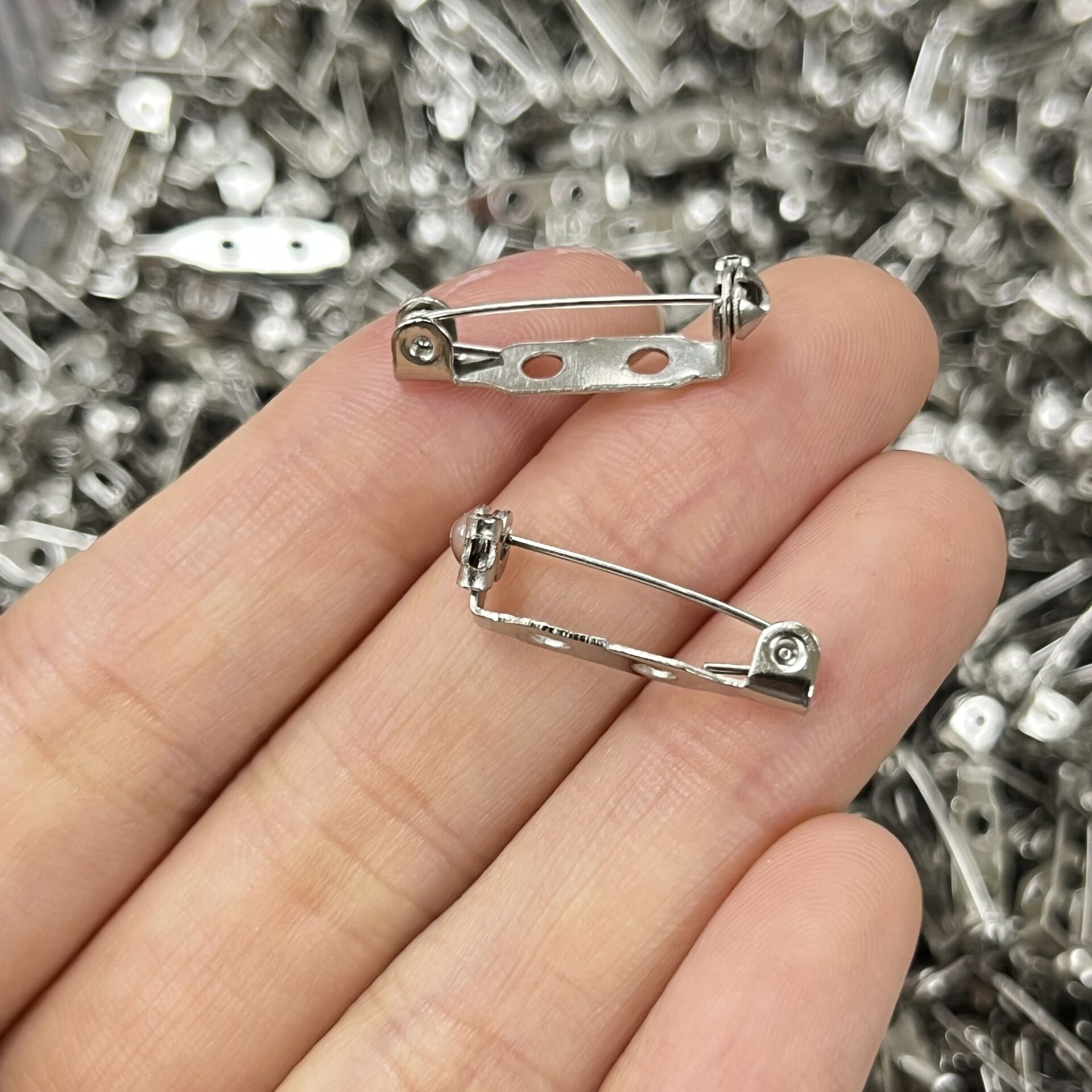 2cm Rodyum Kaplamalı Emniyetli Broş İğnesi