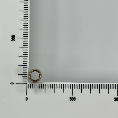 Silindir Pirinç Metal Boncuk 6mm x 7,5mm - Ham