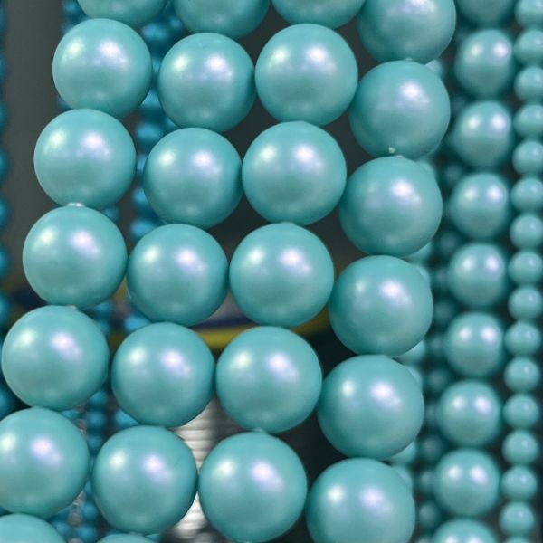 5810 4mm Crystal Irid. Light Turquoise Pearl (001 2028) - Turquoise İnci Bead