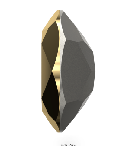 Swarovski 4120 Oval Fancy 18x13mm Crystal Aurum (001AUR) Foyalı - Oval Altın Renkli Kristal Taş