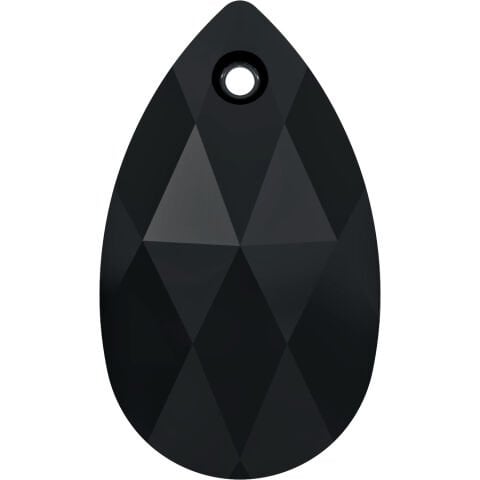 Swarovski 6106 Damla 16mm Jet (280) - Siyah Kolye Ucu