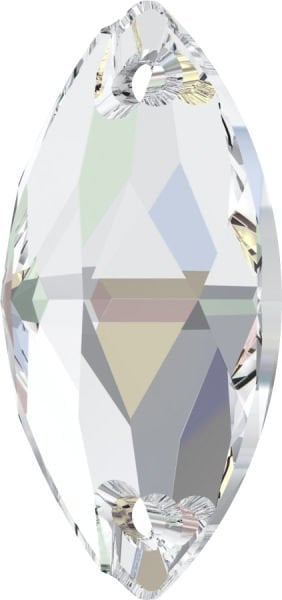 Swarovski 3223 Mekik 18x9mm Crystal AB (001AB) F - Janjan Renkli Dikme Taş