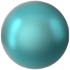 5810 6mm Crystal Irid. Dark Turquoise Pearl (001 2029) - Dark Turquoise Pearl Bead