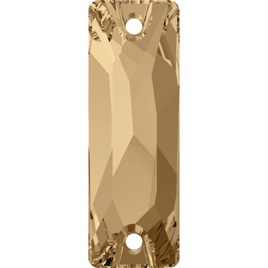 Swarovski 3255 Cosmic Baguette 26x8,5mm Crystal Golden Shadow (001GSHA) Foyalı - Altın Renkli Baget Dikme Taş