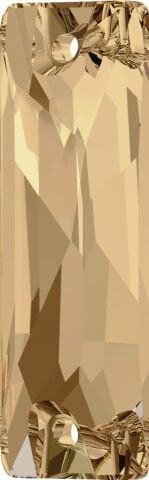 Swarovski 3255 Cosmic Baguette 18x6mm Crystal Golden Shadow (001GSHA) Foyalı - Altın Renkli Baget Dikme Taş