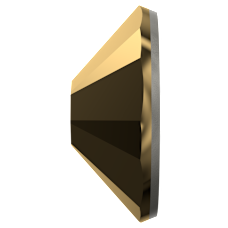 Swarovski 2058 Altı Düz SS9 Crystal Aurum F (001 AUR) - Yuvarlak Altın Rengi Kristal Taş