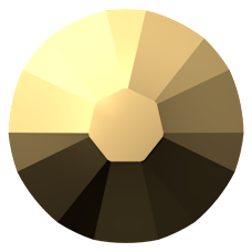 Swarovski 2058 Altı Düz SS9 Crystal Aurum F (001 AUR) - Yuvarlak Altın Rengi Kristal Taş