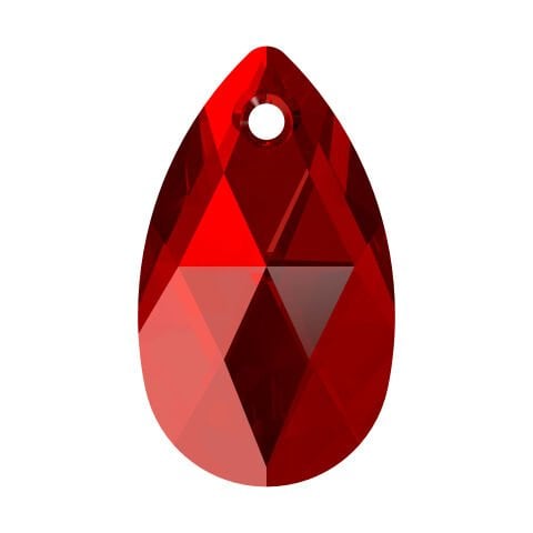 Swarovski 6106 Damla 16mm Light Siam (227) - Kırmızı Kolye Ucu