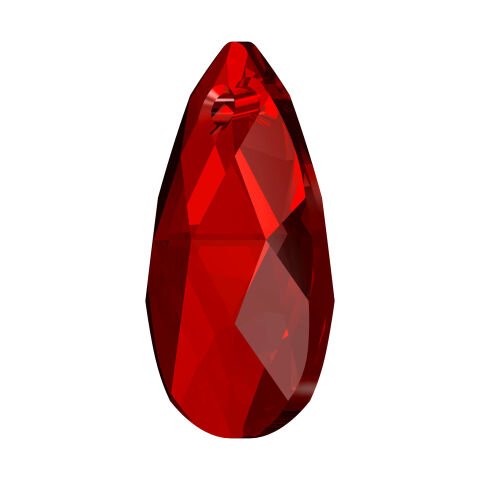 Swarovski 6106 Damla 16mm Light Siam (227) - Kırmızı Kolye Ucu