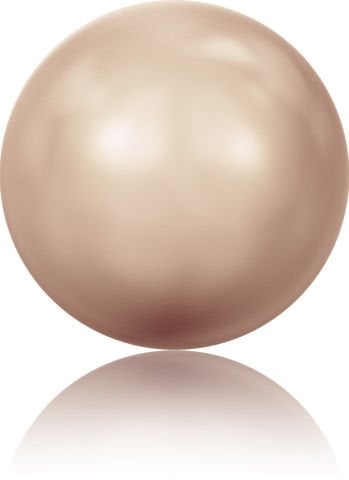 Swarovski 5810 İnci 4mm Crystal Rose Gold Pearl (001 769) - Pembe Altın Renkli Kristal İnci Boncuk