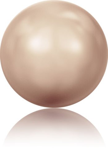 Swarovski 5810 İnci 4mm Crystal Rose Gold Pearl (001 769) - Pembe Altın Renkli Kristal İnci Boncuk