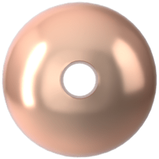 Swarovski 5810 İnci 4mm Crystal Rose Gold Pearl (001 769) - Pembe Altın Renkli Kristal İnci Boncuk