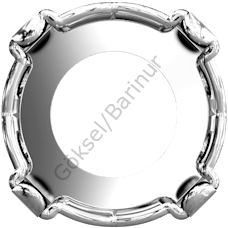 JOSEF BERGS Chaton SS39 - 4 Delikli Yuva - Beyaz Kaplamalı