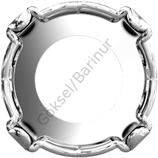 JOSEF BERGS Rivoli 14mm - 4 Delikli Yuva - Beyaz Kaplamalı