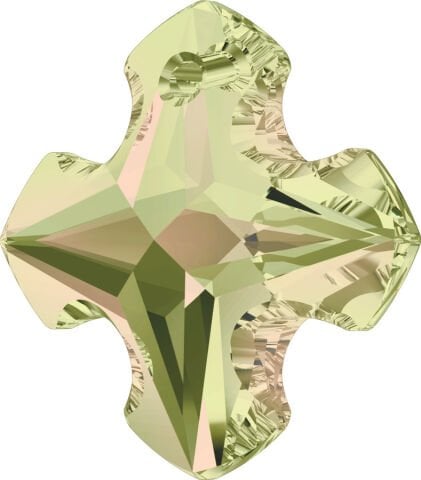 Swarovski 6867 Greek Cross 18mm Crystal Luminous Green (001LUMG) - Limon Renkli Kolye Ucu