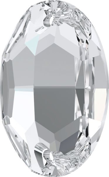 3210 16x11 Crystal (001) Foiled - Foyalı Oval Dikme Kristal Taş