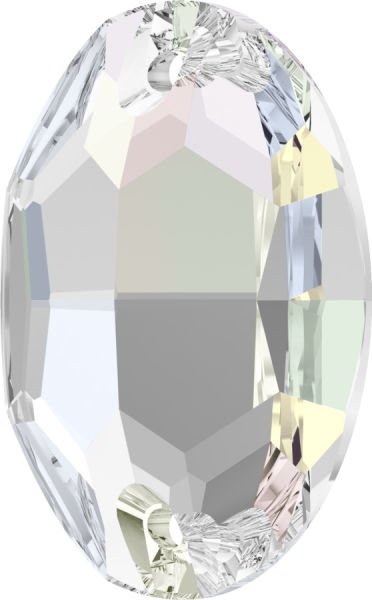 3210 24x17 Crystal AB (001AB) Foiled - Foiled Oval Sewing Crystal Stone