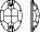 3210 24x17 Crystal AB (001AB) Foiled - Foiled Oval Sewing Crystal Stone