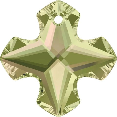 Swarovski 6867 Greek Cross 14mm Crystal Luminous Green (001LUMG) - Limon Renkli Kolye Ucu