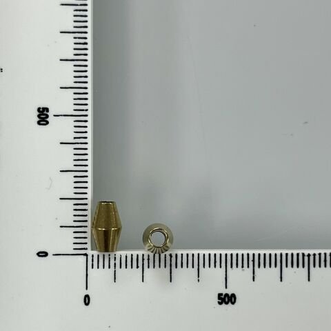 Mekik Pirinç Metal Boncuk 4mm x 7mm - Ham