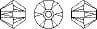Swarovski 5328 Bicone Boncuk 4mm Crystal AB (001AB) - Janjan Bicone Piramit Boncuk