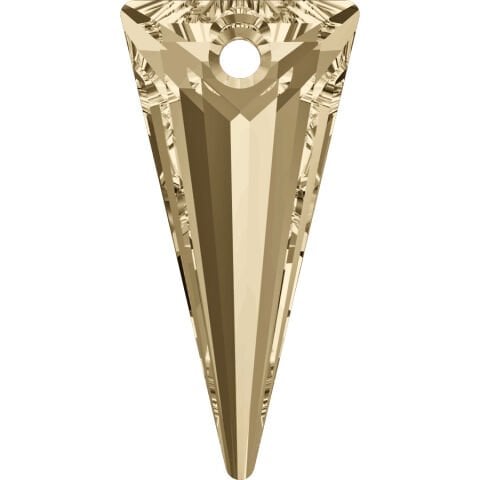 Swarovski 6480 28mm Spike Pendant Crystal Golden Shadow (001GSHA) - Altın Kolye Ucu