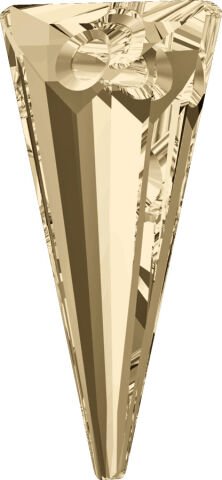 Swarovski 6480 28mm Spike Pendant Crystal Golden Shadow (001GSHA) - Altın Kolye Ucu