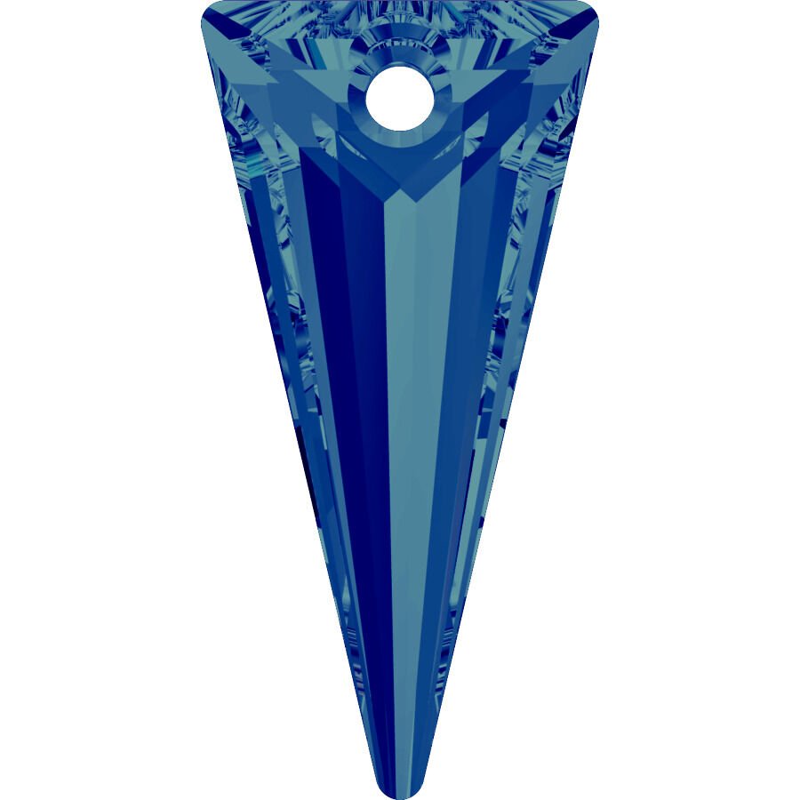 Swarovski 6480 28mm Spike Pendant Crystal Bermuda Blue (001BBL) - Mavi Kolye Ucu