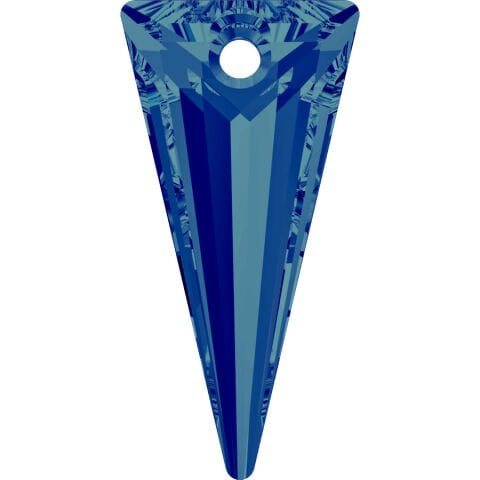 Swarovski 6480 28mm Spike Pendant Crystal Bermuda Blue (001BBL) - Mavi Kolye Ucu